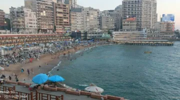 زيادة ملحوظة في عدد الزوار والمصطافين إلى الإسكندرية خلال عيد الأضحى