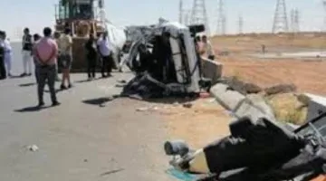 ستة مصابين في حادث اصطدام بين حافلة وتروسيكل في العمرانية