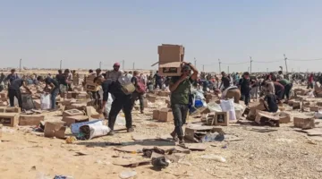 زيادة عدد الشهداء الفلسطينيين إلى 17 نتيجة قصف الاحتلال الإسرائيلي لموقع توزيع المساعدات في غزة.