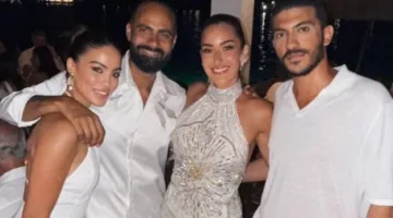 أمينة خليل تبرز في زفافها الثاني باليونان برقص مؤثر مع والدها! 2/2