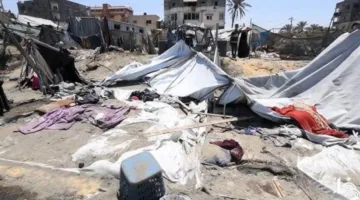 مقتل 3 فلسطينيين جراء قصف إسرائيلي على نازحين في مواصي خان يونس
