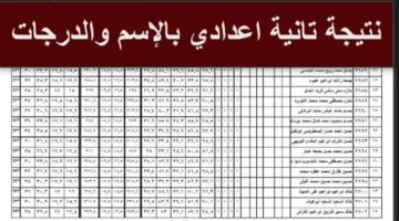 نتيجة الصف الثاني الإعدادي الترم الثاني 2025 بالاسم ورقم الجلوس عبر بوابة التعليم الأساسي لجميع المحافظات