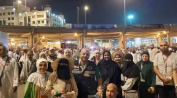 محافظ الإسماعيلية يزور حجاج الجمعيات الأهلية ويبارك لهم لإكمال مناسك الحج