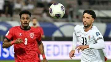 النقل المباشر للشوط الثاني من مباراة فلسطين وعمان في تصفيات كأس العالم