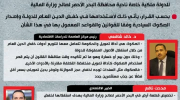 إنفوجرافيك: متخصصون يشرحون قرار الرئيس حول أراضي البحر الأحمر