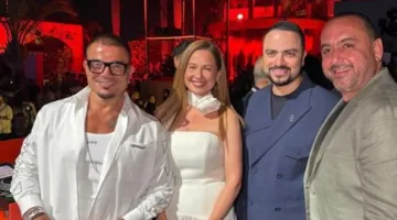 ريا أبي راشد تشارك لقطات من حفل إطلاق الفرع الثالث لفندق عمرو دياب في دبي