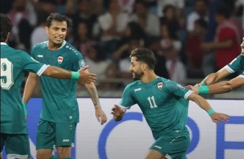 العراق يحقق انتصاراً على الأردن في أرضه العراق يحقق انتصاراً على الأردن في أرضه