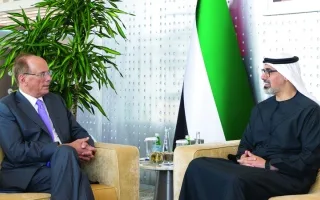 خالد بن محمد يستقبل الرئيس التنفيذي لشركة «بلاك روك»