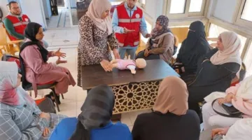 “الهلال الأحمر” يطلق ورش عمل توعوية لمواجهة ارتفاع درجات الحرارة