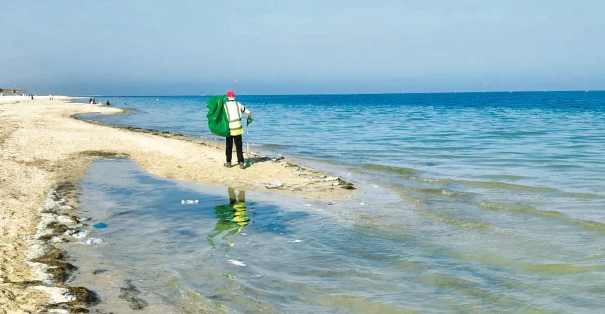 الجهات البيئية تنظم حملة تنظيف في شاطئ سميسمة