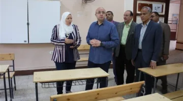 صور: محافظ بني سويف يراجع الاستعدادات الأخيرة لبدء امتحانات الثانوية العامة