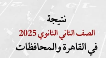 نتائج الصف الثاني الثانوي 2025 رسميًا برقم الجلوس أو الاسم في المحافظات من خلال موقع وزارة التربية والتعليم