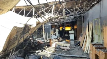 حادث غير مفهوم.. اشتعال النيران في العشرات من المتاجر بمدينة السليمانية