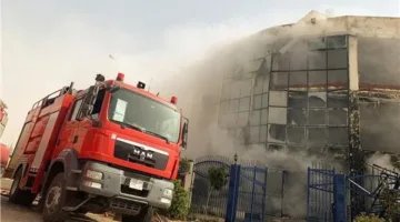 إخماد حريق في مزرعة للأبقار بالفيوم