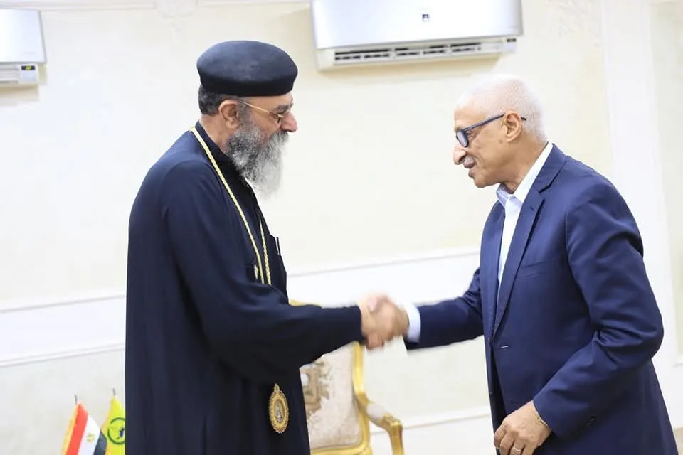 وفد من إيبارشية سيناء الشمالية يقدم التهاني لمحافظة شمال سيناء بمناسبة عيد الأضحى | صور وفد من إيبارشية سيناء الشمالية يقدم التهاني لمحافظة شمال سيناء بمناسبة عيد الأضحى | صور