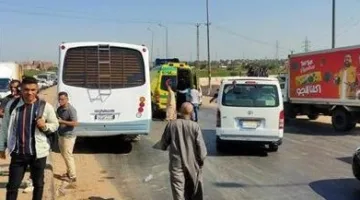 إصابة 7 أفراد جراء انقلاب ميكروباص على جسر قها في القليوبية