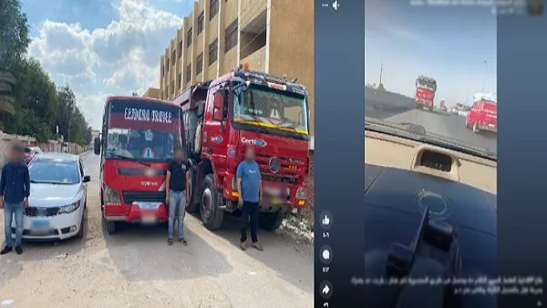 إيقاف المتهورين في شارع المنصورة – كفر شكر بتهمة القيادة عكس السير
