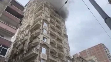 إصابة خمسة أفراد جراء حريق في عمارة سكنية بالفيوم وفرق الدفاع المدني تتعامل معه.