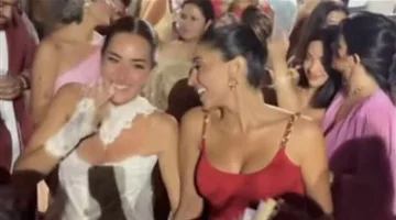 دينا الشربيني تعبر عن سعادتها لزواج أمينة خليل: قلبي يرقص من الفرح.
