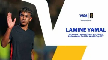 شركة Visa تعين لامين يامال سفيراً عالمياً لمونديال 2026.