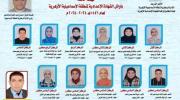 أفضل نتائج الشهادة الإعدادية الأزهرية 2025 في محافظة الإسماعيلية: الفتيات يتصدرن القائمة