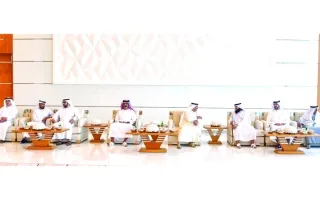 سعود بن راشد المعلا ي organizes حفلاً لاستقبال بمناسبة زفاف ولي عهد أم القيوين.