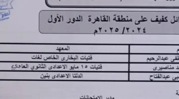 رسميًا على الموقع الإلكتروني للأزهر: الأوائل في الشهادة الابتدائية والإعدادية الأزهرية 2025 في القاهرة