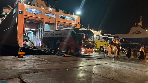 عودة أولى دفعات الحجاج عبر ميناء نويبع من الأراضي المقدسة بواقع 295 حاجًا عودة أولى دفعات الحجاج عبر ميناء نويبع من الأراضي المقدسة بواقع 295 حاجًا
