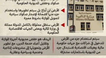 وزارة المالية: تخصيص قطعة أرض في البحر الأحمر لإصدار صكوك لا يعني بيعها
