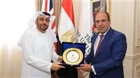 رئيس الجامعة البريطانية في مصر يرحب برئيس جامعة حمدان بن محمد الذكية