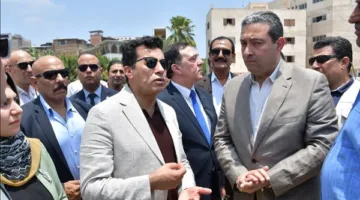 وزير الشباب ومحافظ دمياط يزوران المشروع الاستثماري ومبادرة الموهبة والبطل الأوليمبي.