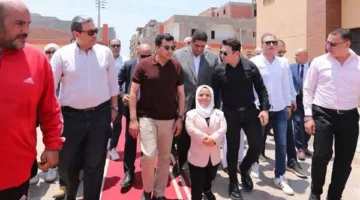 محافظ دمياط ووزير الشباب والرياضة يقومان بزيارة منشآت مركز شباب التوفيقية