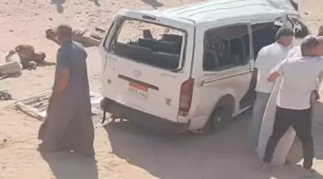 نقدم قائمة بأسماء الضحايا والمصابين في حادث انقلاب ميكروباص على الطريق الصحراوي في المنيا