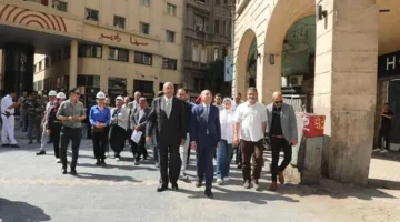 محافظ القاهرة: القضاء على التعديات وتحسين المظهر العام في منطقة القاهرة الخديوية