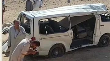 قرار النيابة العامة حول وفيات حادث الميكروباص في محور سمالوط بالمنيا