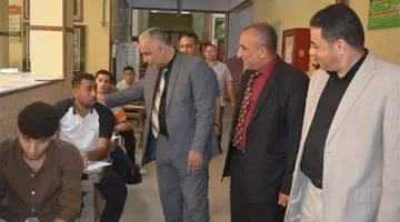 نائب رئيس جامعة الأزهر يقوم بزيارة تفقدية للاطلاع على سير الامتحانات في كليتي التجارة والشريعة والقانون