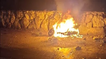 بالتّصوير: تصعيد شاب خلال الهجوم على درّاجته الناريّة في النبطيّة الفوقا