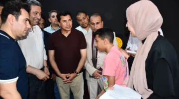 وزير الشباب والرياضة ومحافظ دمياط يقومان بزيارة الأنشطة والفعاليات المختلفة في مركز شباب كفر سعد