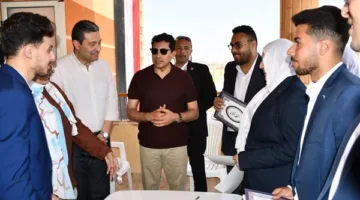 وزير الرياضة ومحافظ دمياط يزوران مركز شباب كفر سعد لتفقد الأنشطة والفعاليات المتنوعة