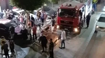 إخماد حريق صغير في مركز متخصّص للولادة والحقن المجهري بالمنيا.. صور