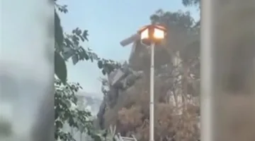 شاهد.. لحظة استهداف إسرائيل لموقع يضم مسؤولين عسكريين إيرانيين