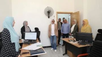 نائب محافظ الوادي الجديد ترصد تقدم العمل في مشروع رقمنة صندوق استصلاح الأراضي