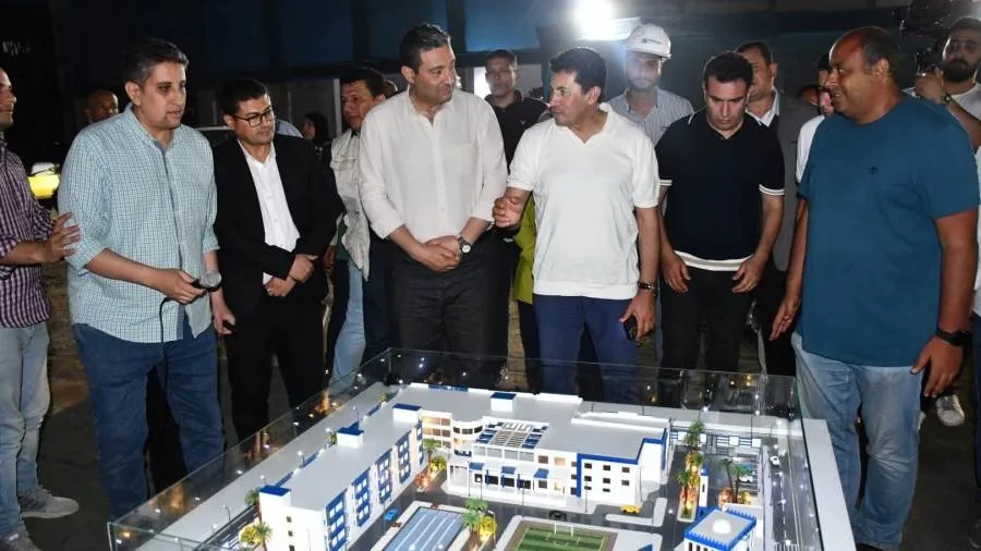 وزير الشباب ومحافظ دمياط يزوران موقع تطوير المدينة الرياضية في رأس البر وزير الشباب ومحافظ دمياط يزوران موقع تطوير المدينة الرياضية في رأس البر