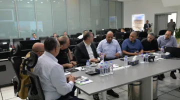 وزيرا الكهرباء والبترول يقومان بجولة تفقدية في المركز الوطني للتحكم بشبكة الغاز الطبيعي