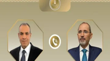 وزير الخارجية الأردني ونظيره المصري يتبادلان المكالمات حول جهود تعزيز الهدوء الإقليمي.