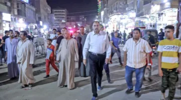 محافظ سوهاج يزور الشارع لتقييم جودة الخدمات المقدمة للمواطنين والوضع العام.