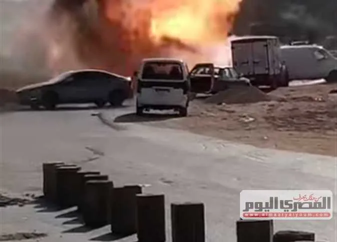 تحقيقات حادث تسرب الغاز على طريق الواحات: “الهاربان الرئيسيان تركا اللودر بعد الانفجار” (خاص)