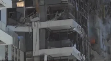 إصابة سبعة أفراد بسبب سقوط صواريخ إيرانية على تل أبيب