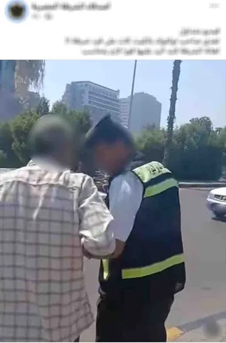 احتجاز شخصين بتهمة الاعتداء على رجل شرطة في الجيزة