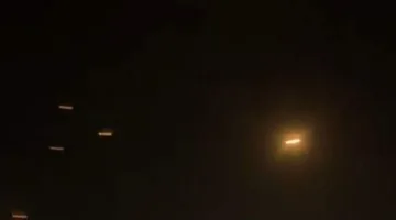 لقطة من السماء فوق إسرائيل منذ قليل (فيديو)
